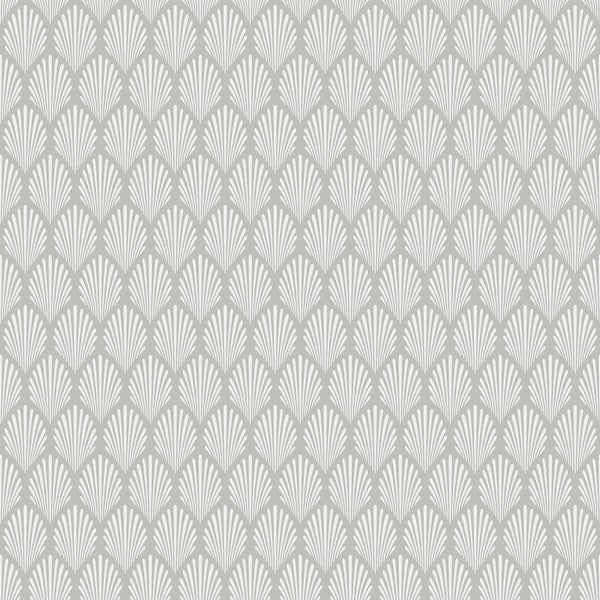 Sample - Elsa Historical Wallpaper - Grey