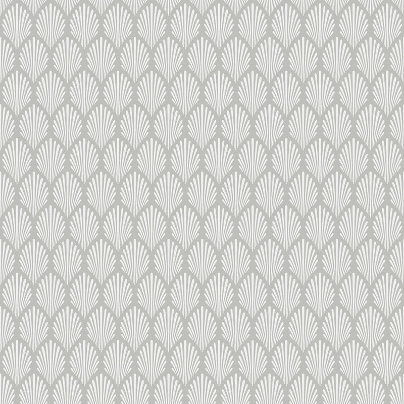 Sample - Elsa Historical Wallpaper - Grey
