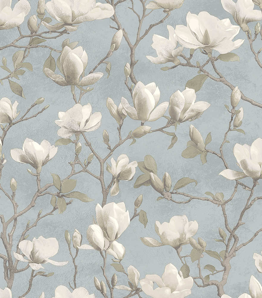 Petalina Textured Wallpaper -  Blue