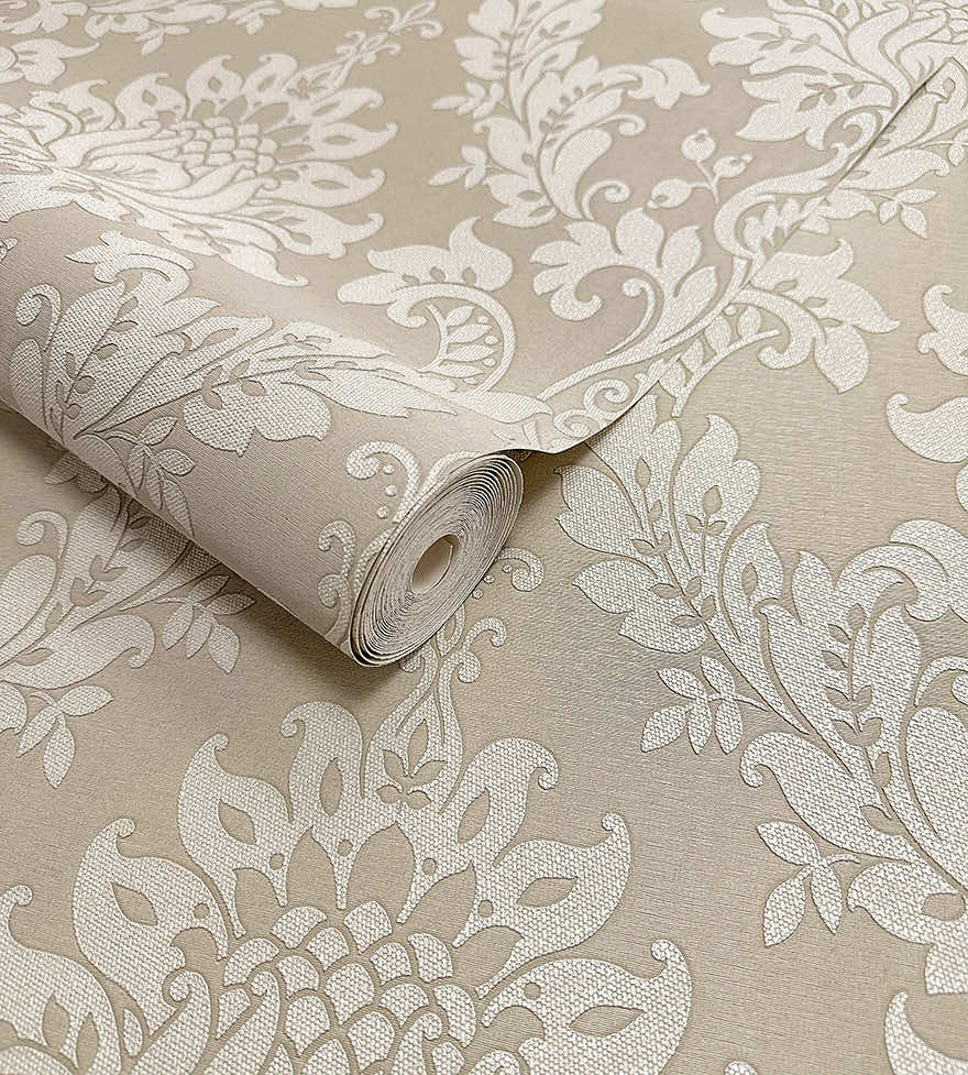 Clara Luxurious Wallpaper - Beige