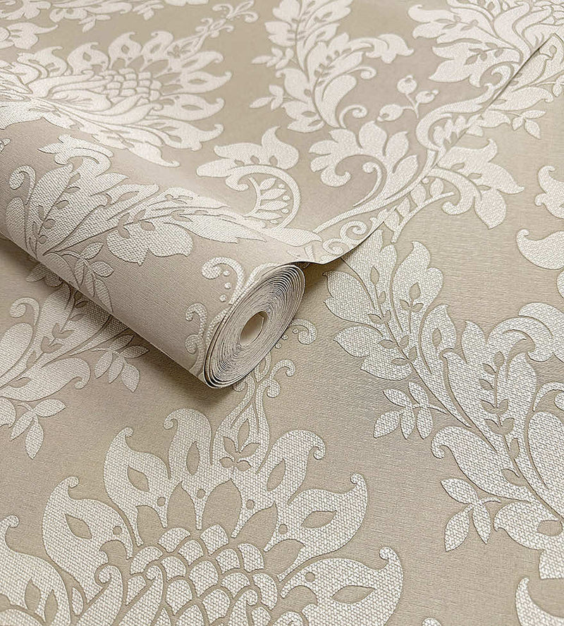 Clara Luxurious Wallpaper - Beige