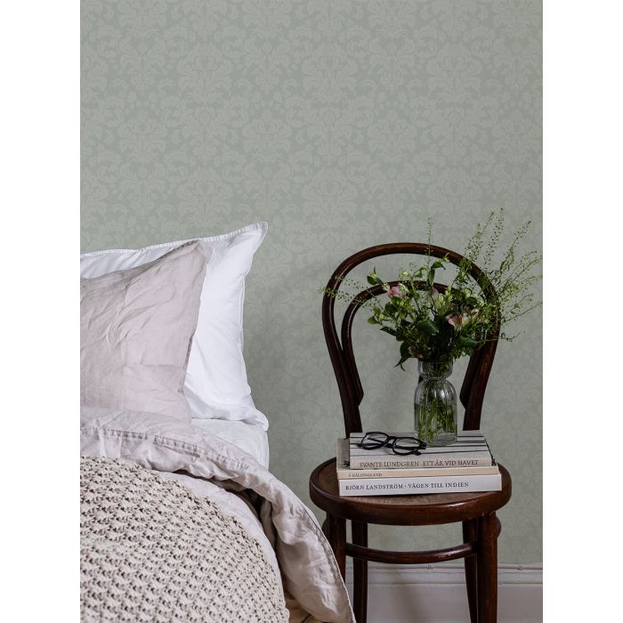Satin Wallpaper - Green