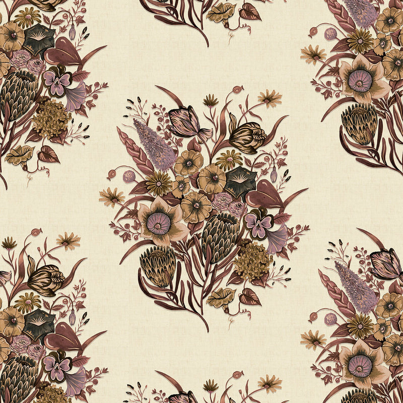 Posy Wallpaper - 4 Colours