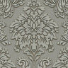 Two Toned Damask Wallpaper - Grey