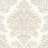 Two Toned Damask Wallpaper - Cream