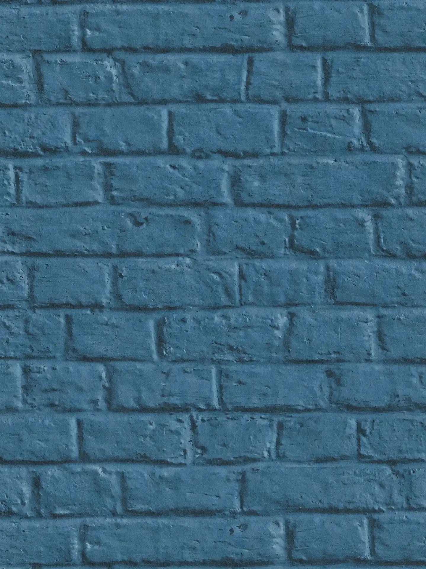 Amsterdam Vintage Brick Wallpaper by Anke & Daan - Blue