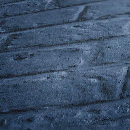 Amsterdam Vintage Brick Wallpaper by Anke & Daan - Blue