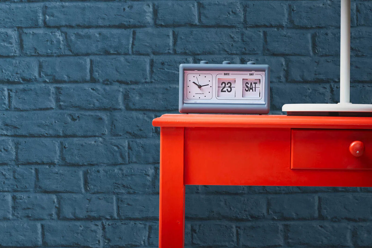 Amsterdam Vintage Brick Wallpaper by Anke & Daan - Blue