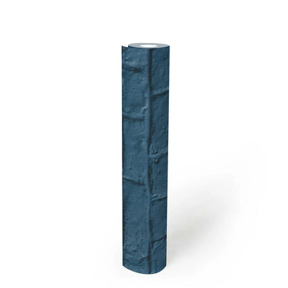 Amsterdam Vintage Brick Wallpaper by Anke & Daan - Blue