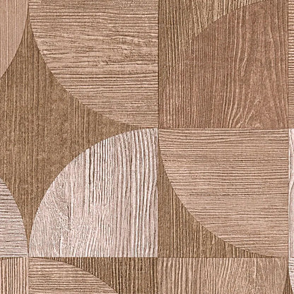 Nordic Geometric  Wallpaper - Brown - 24 Rolls Due July 2026