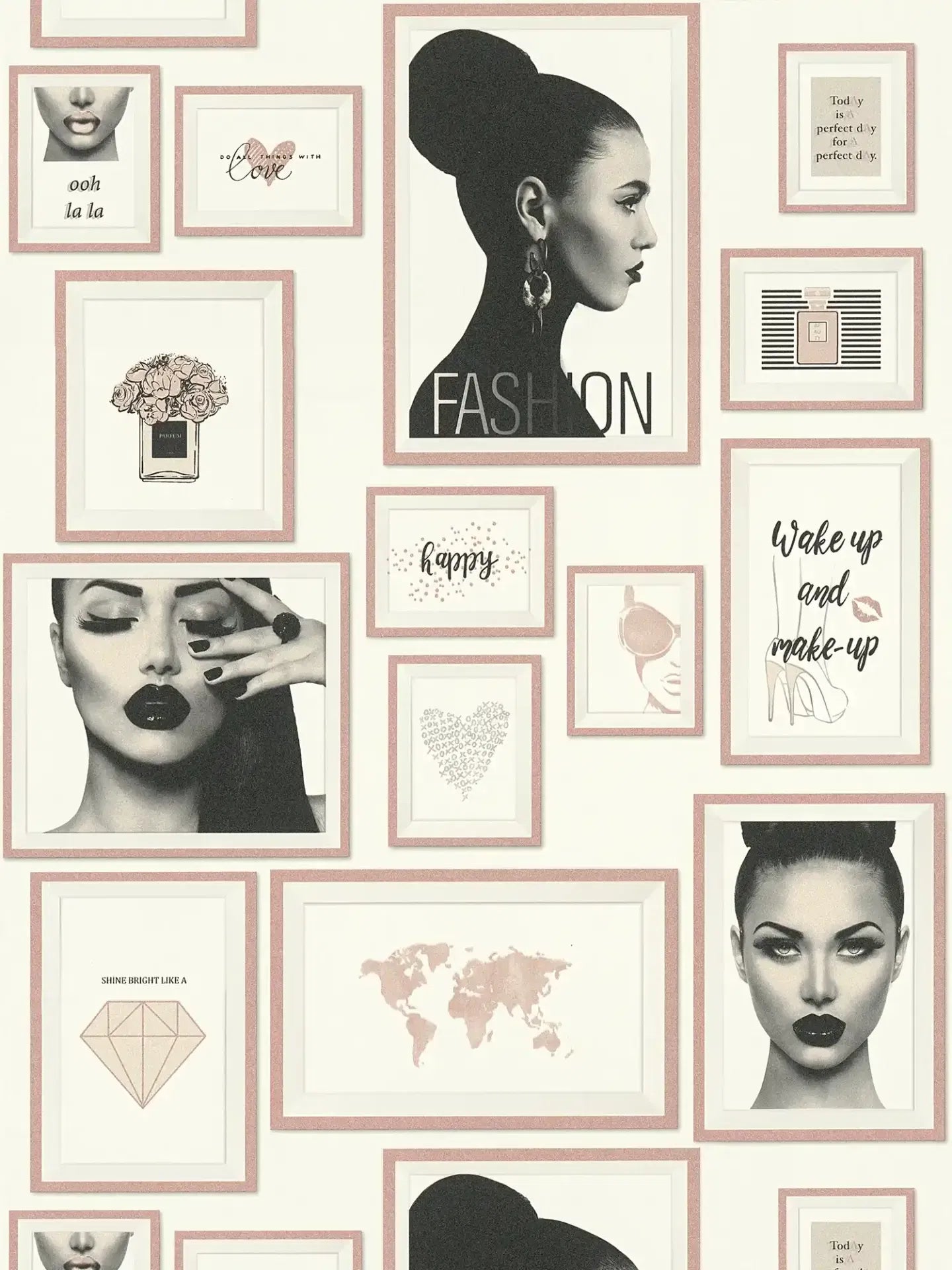 Parisian Portrait - Modern Wallpaper - Beige
