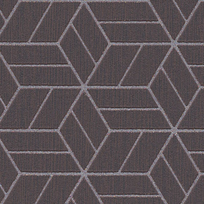 Abstract Allure - Geometric Metallic Wallpaper - Brown