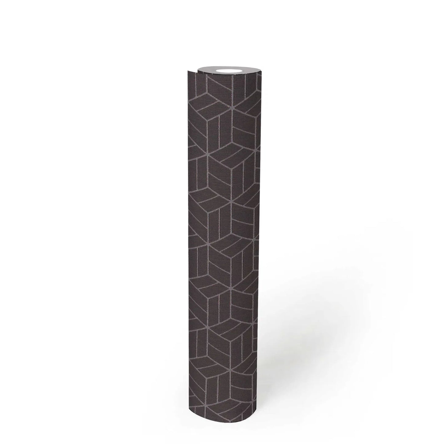 Abstract Allure - Geometric Metallic Wallpaper - Brown