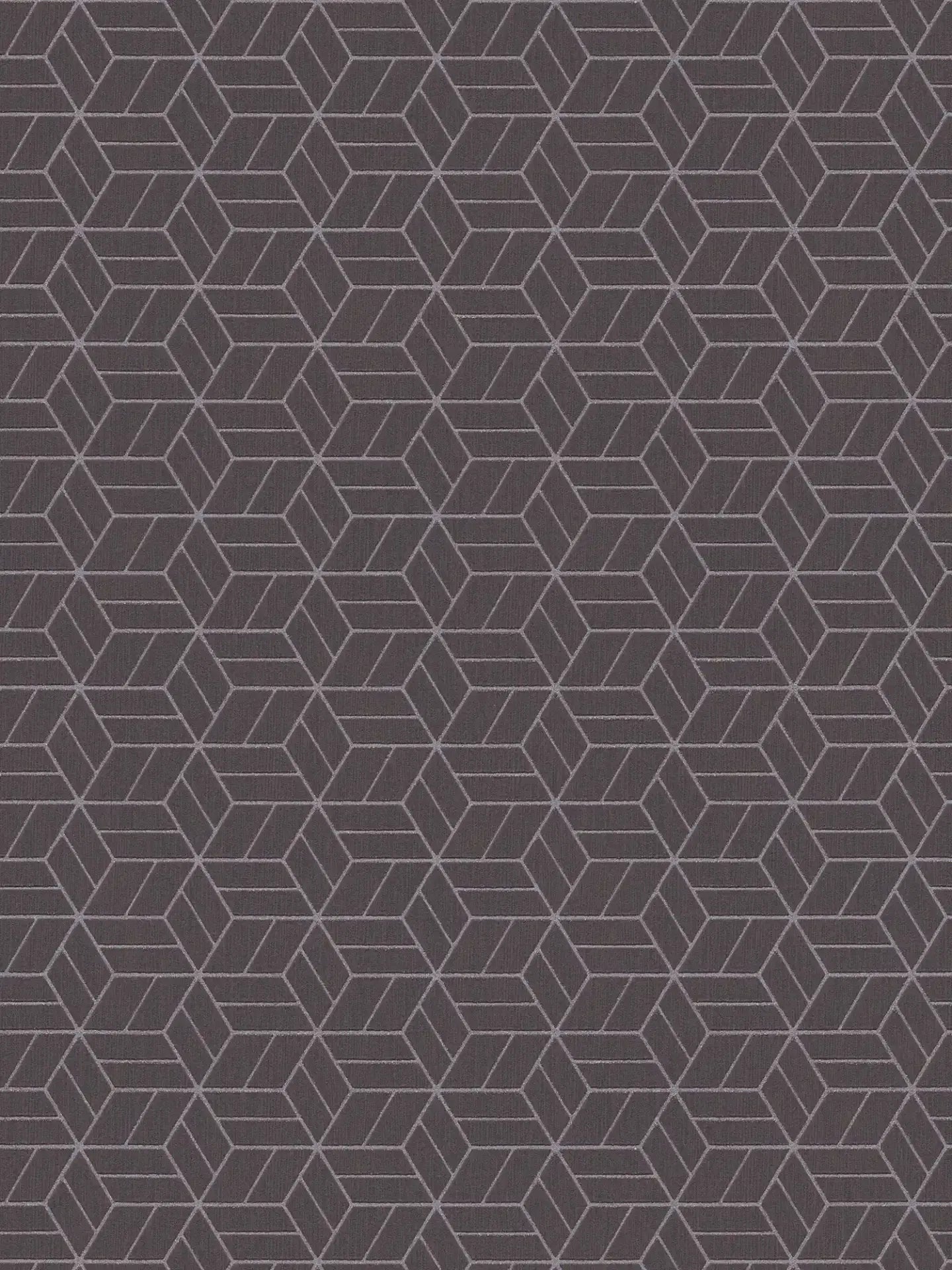 Abstract Allure - Geometric Metallic Wallpaper - Brown