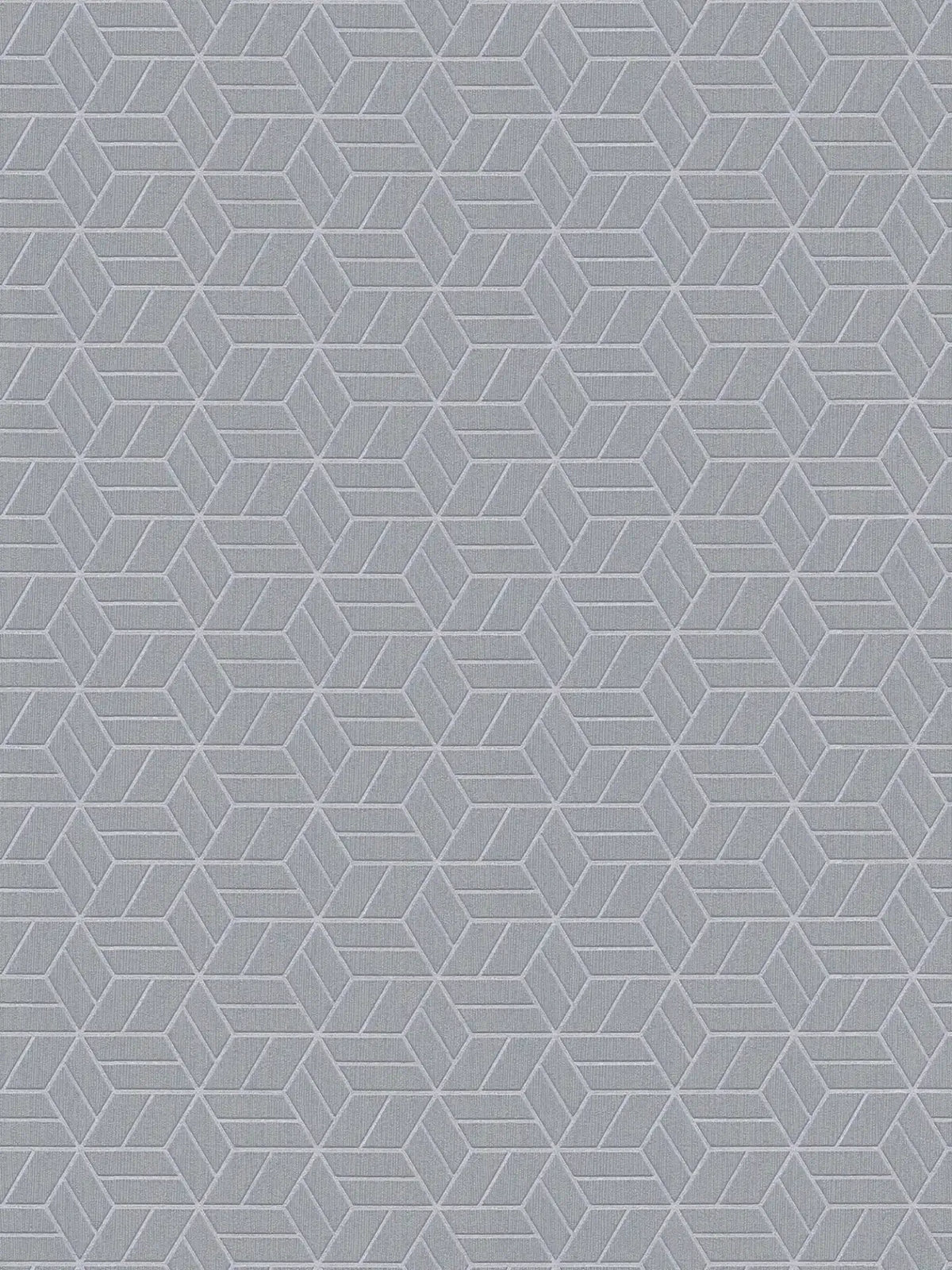 Sample - Abstract Allure - Geometric Metallic Wallpaper - Grey