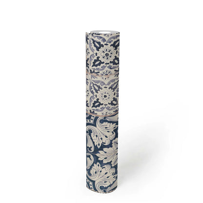 Delft Heritage - Moroccan Wallpaper - Blue/Beige