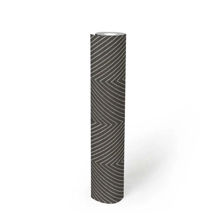 Metropolitan Grid - Abstract Vinyl Wallpaper - Grey