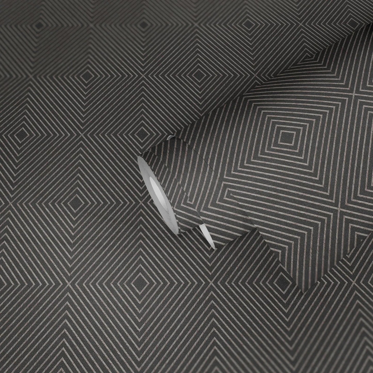 Metropolitan Grid - Abstract Vinyl Wallpaper - Grey
