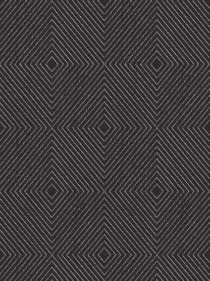 Metropolitan Grid - Abstract Vinyl Wallpaper - Black - Discontinuing