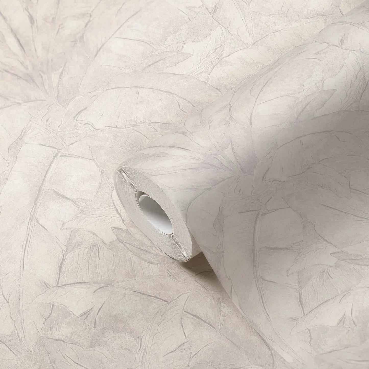 Tropical Escape - Grey/White -  16 Rolls due in July 2026