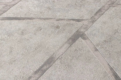 Geo Concrete Wallpaper - Grey Metallic - Discontinuing