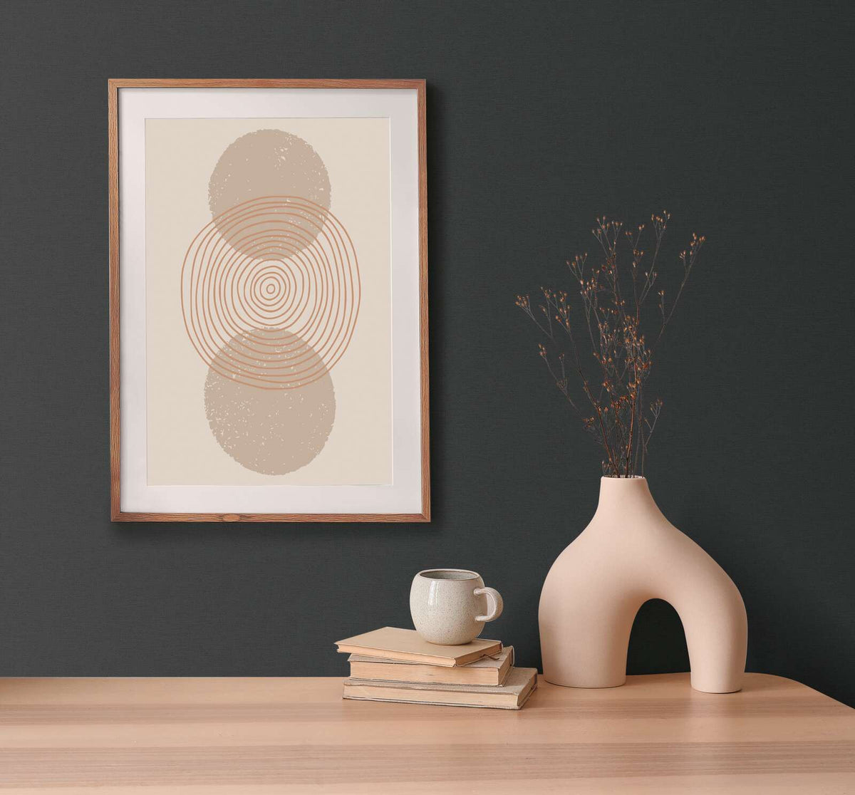 Retro Plain Chic Wallpaper - Black