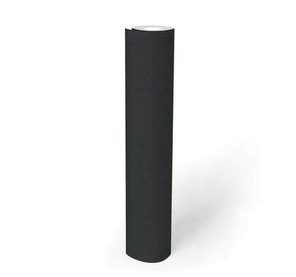 Retro Plain Chic Wallpaper - Black