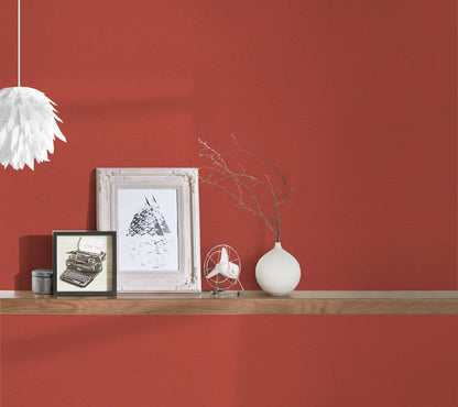 Retro Plain Chic Wallpaper - Red