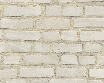 Vintage House Brick Wallpaper - Stone