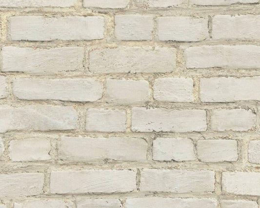 Vintage House Brick Wallpaper - Stone