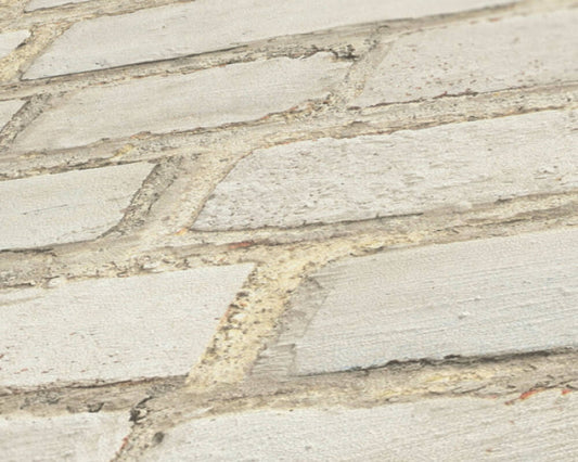 Vintage House Brick Wallpaper - Stone