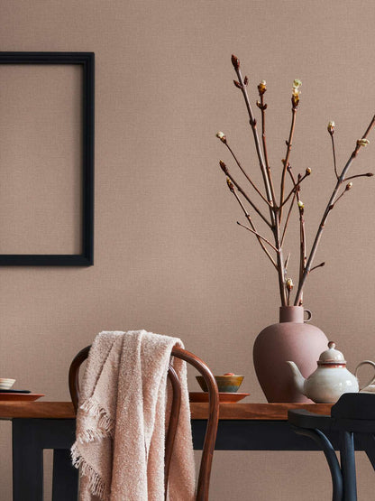 Solid Textured Wallpaper - House of Turnowsky - Brown
