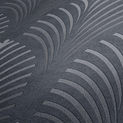 Pop Style Art Deco - Metallic Wallpaper - Grey - 48 Rolls due July 2026