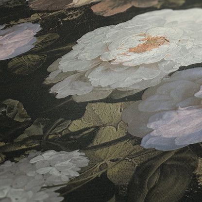 Oil Painting Bouquet Floral Wallpaper - Pink & White - Discontinuing