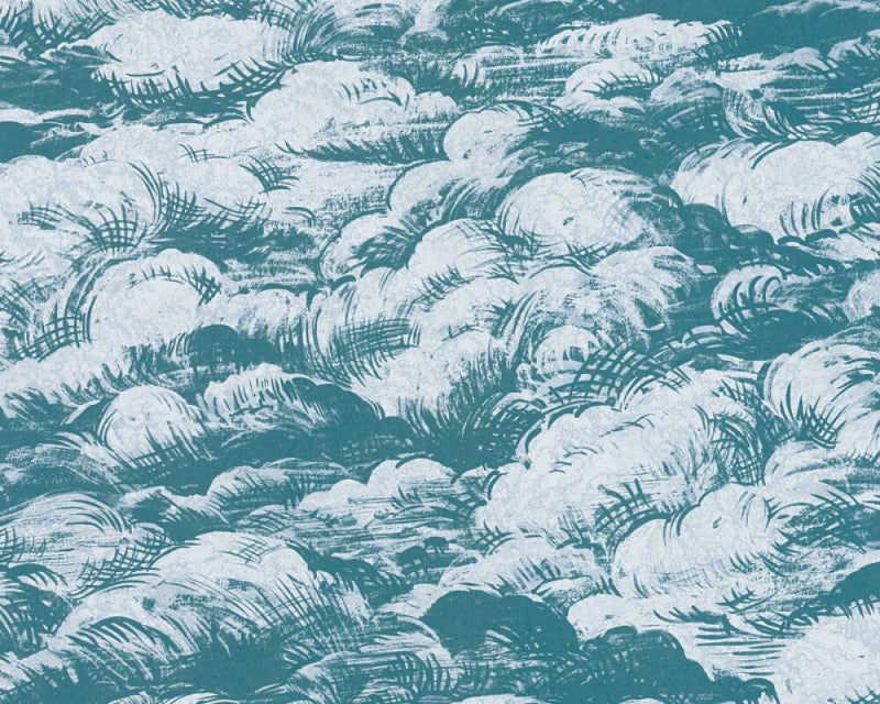 Cloudy Cloud Wallpaper (Jungle Chic Collection) - 4 Colours