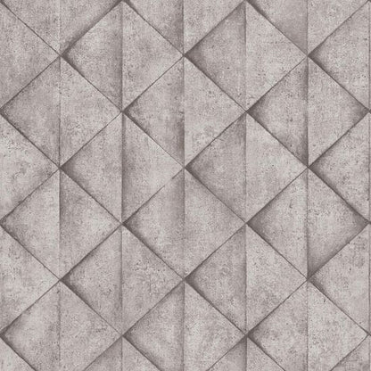 Geometric Concrete Wallpaper - Grey
