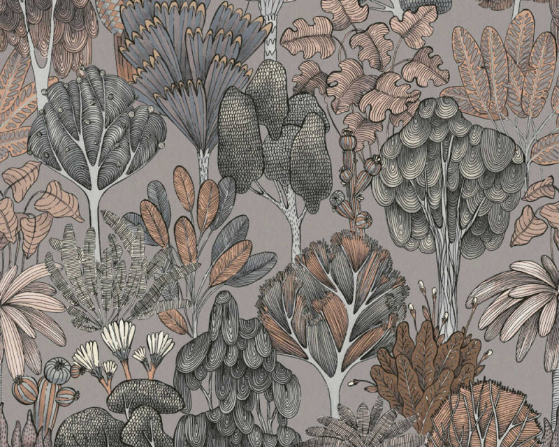 Exotic Oasis Wallpaper (Floral Impression Collection) - 7 Colours