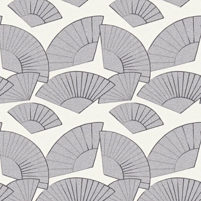 Deco Fanfare Heavy Weight Wallpaper - Black