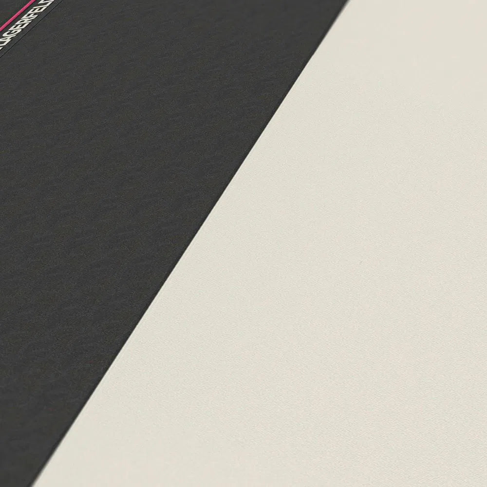 Rock Chic Stripes - Heavy Weight Wallpaper - Black