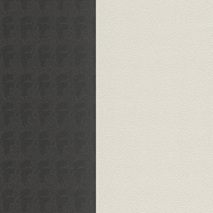 Rock Chic Stripes - Heavy Weight Wallpaper - Black