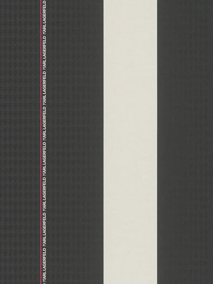 Rock Chic Stripes - Heavy Weight Wallpaper - Black