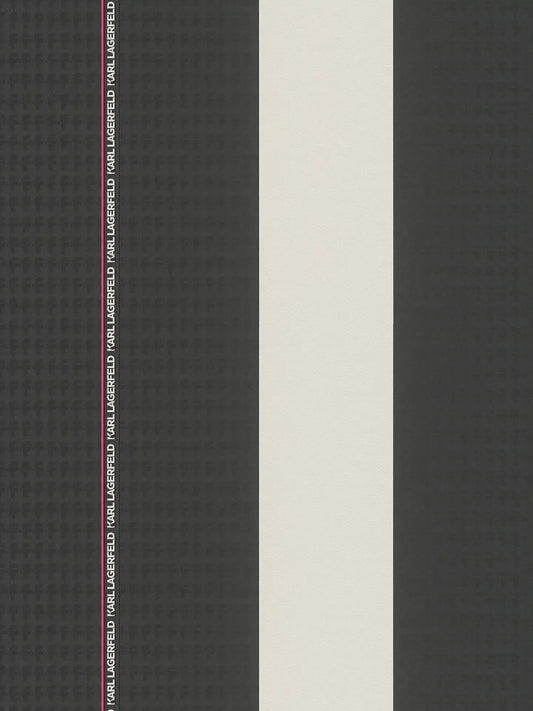 Rock Chic Stripes - Heavy Weight Wallpaper - Black