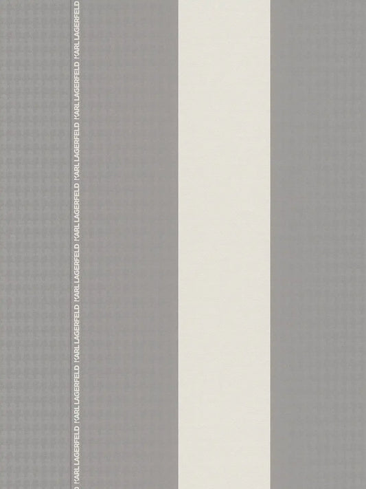 Rock Chic Stripes Heavy Weight Wallpaper - Dark Grey