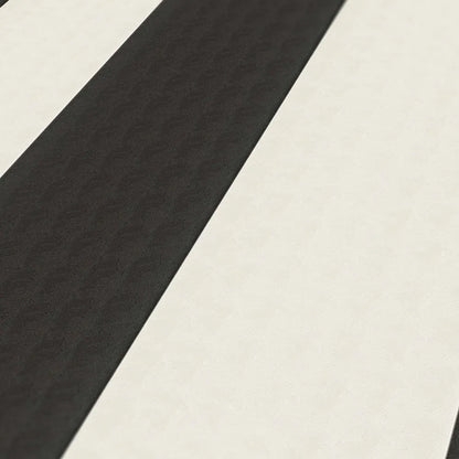 Timeless Stripes Heavy Weight Vinyl Wallpaper - Black and White - Discontinuing