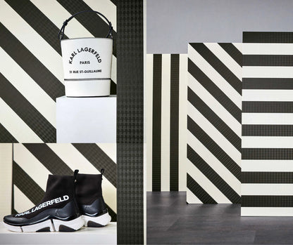 Timeless Stripes Heavy Weight Vinyl Wallpaper - Black and White - Discontinuing