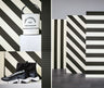 Timeless Stripes Heavy Weight Vinyl Wallpaper - Black and White - Discontinuing