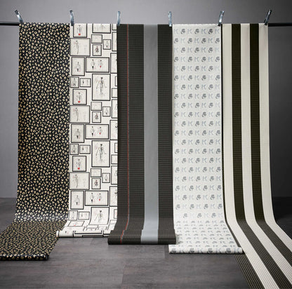 Timeless Stripes Heavy Weight Vinyl Wallpaper - Black and White - Discontinuing