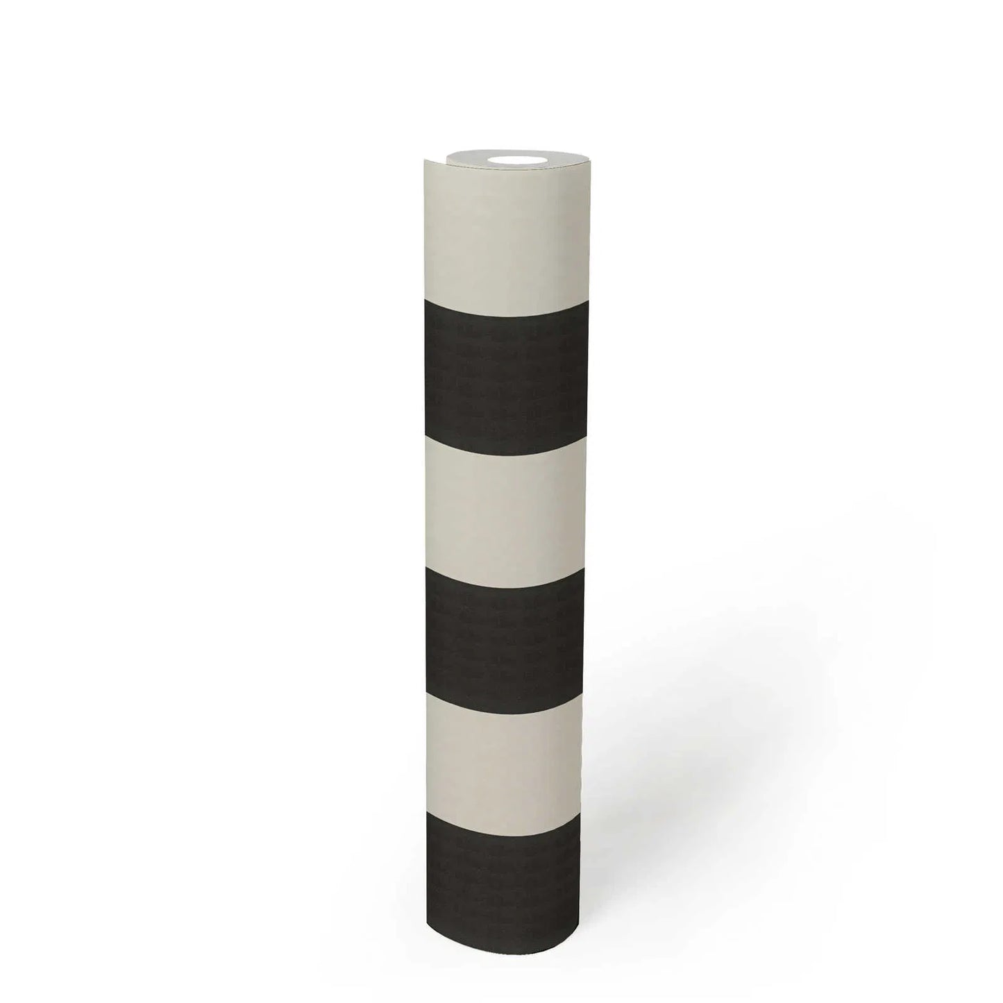 Timeless Stripes Heavy Weight Vinyl Wallpaper - Black and White - Discontinuing