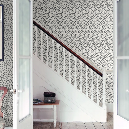 Leopard Alphabet Wallpaper - Black White - Discontinuing