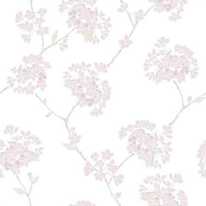 Korsbar Wallpaper - White/Pink - Discontinuing